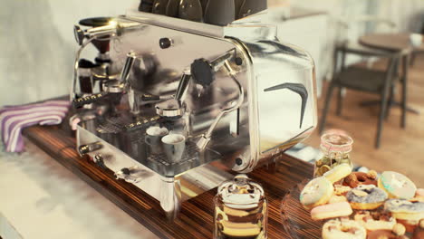 Máquina-De-Café-Espresso-En-La-Oficina-Del-Loft