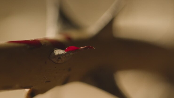 Religious Concept Shot With Close Up Of Drops Of Blood On Crown Of Thorns 1
