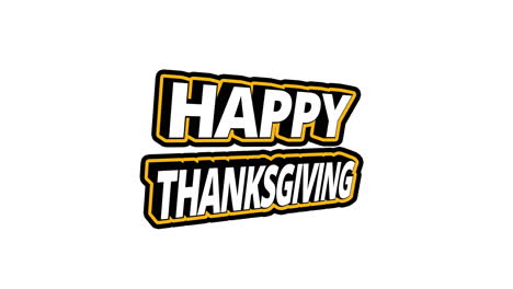 HAPPY-THANKSGIVING-3D-Bouncy-Text-Animation-with-orange-frame-and-rotating-letters---white-background