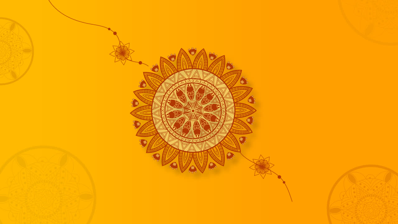 gráfico de movimiento del concepto de raksha bandhan plano