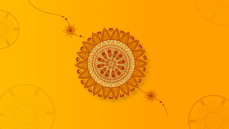 motion graphic of flat raksha bandhan concept