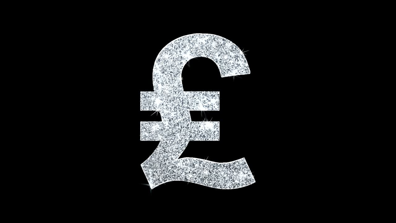 이태리 리라 화폐 아이콘 빛나는 반이는 루프 박이는 입자