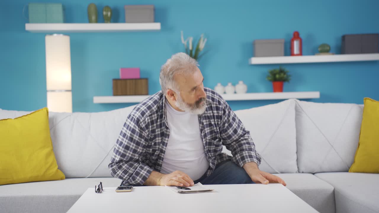 두려움과 스트레스를 가진 사람.