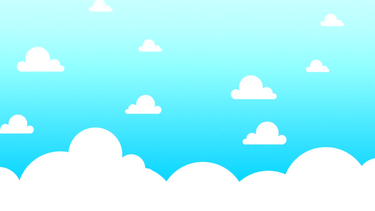 el cielo, fondo, dibujos animados, nubes