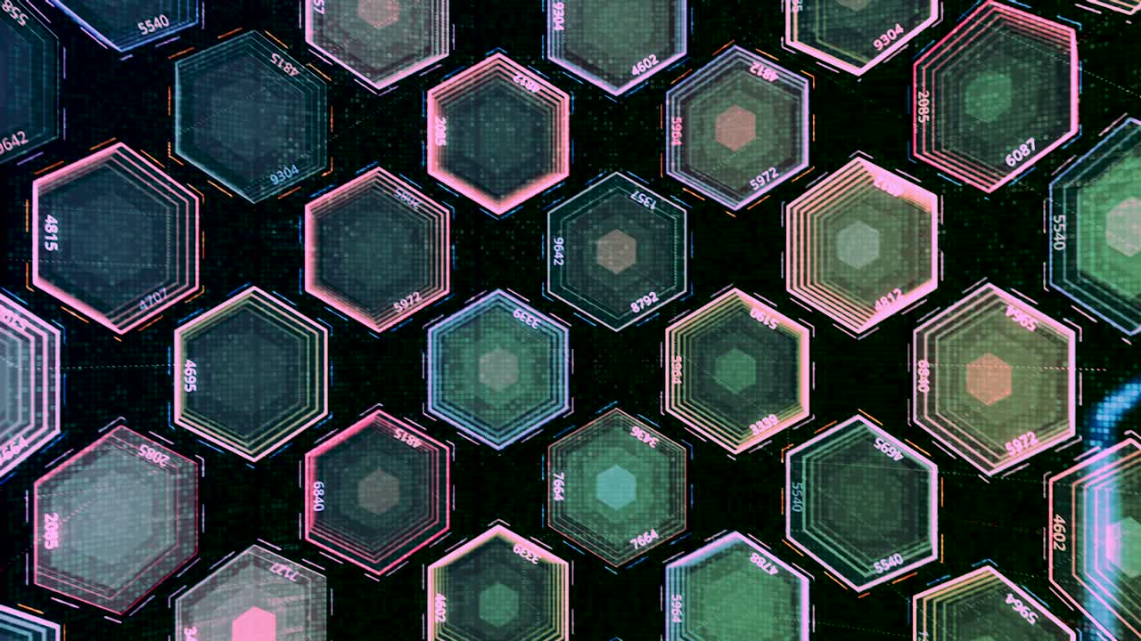 patrón de hexágono futurista abstracto