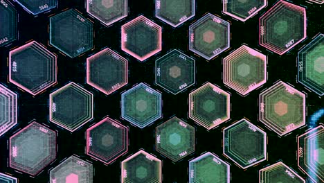 abstract futuristic hexagon pattern