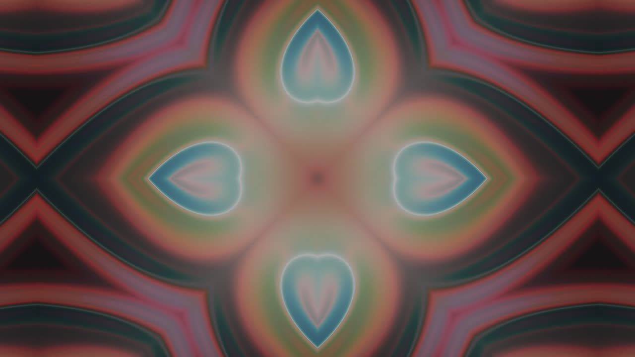 caleidoscopio de luz pálida animación de fondo abstracta, bucle sin costuras