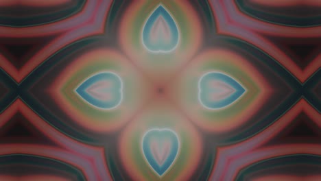 caleidoscopio de luz pálida animación de fondo abstracta, bucle sin costuras