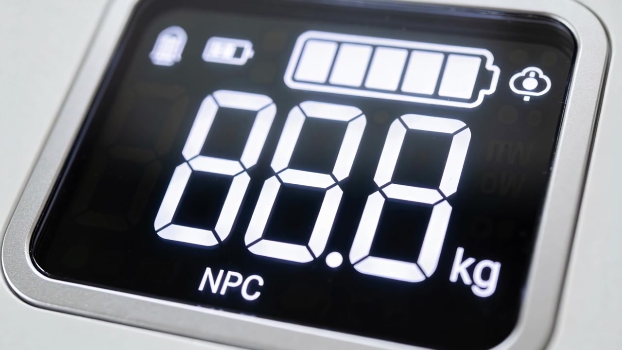 Digitalt vægtmodul viser 88.