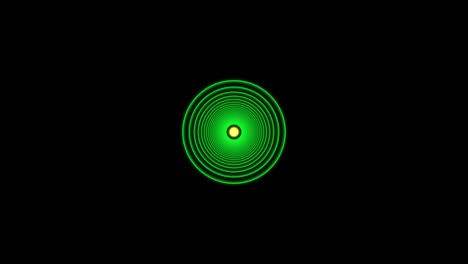 el núcleo blanco, el círculo, la esfera, la bobina, la aceleración, el lanzamiento, los gráficos de movimiento digital.