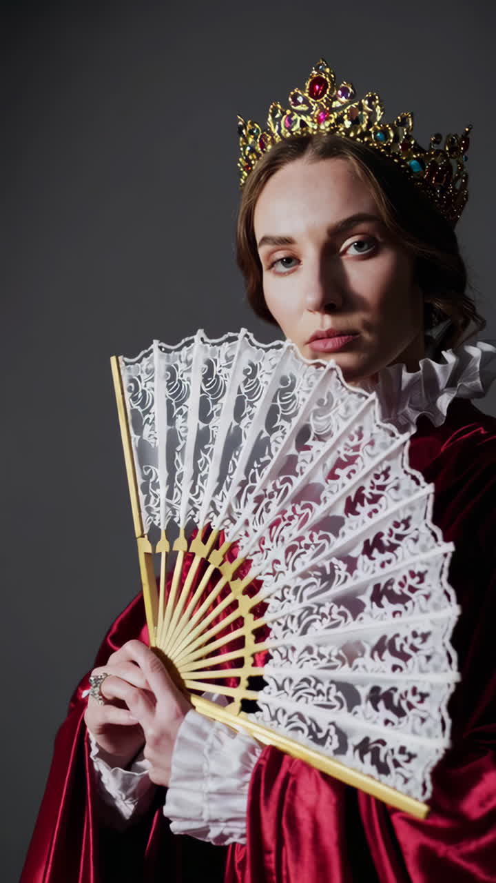 Portrait of a regal woman in historical costume