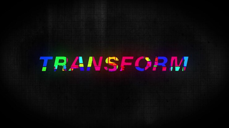 Dynamic Glitch Text Transition Animation