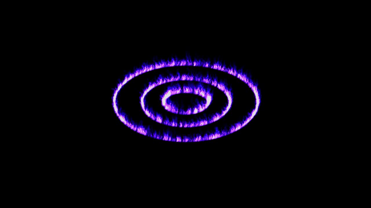 animación de partículas de color de llama gráficos de movimiento