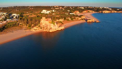 aérea de ferragudo en el algarve portugal 4k
