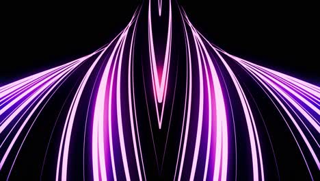 abstract glowing lines tunnel