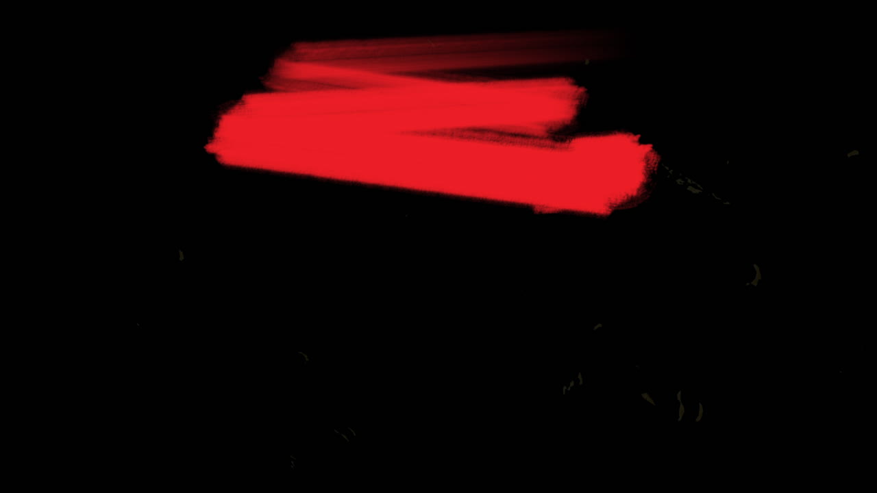 Splashing red paint brushes on black gradient