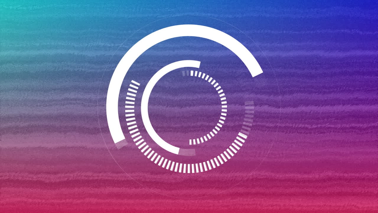 círculos futuristas y estáticos