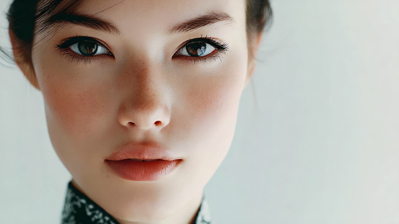 A Portrait Series Featuring Captivating Expressions and Natural Beauty, Showcasing the Subtle Elegance and Timeless Allure in Each Frame's Intensity