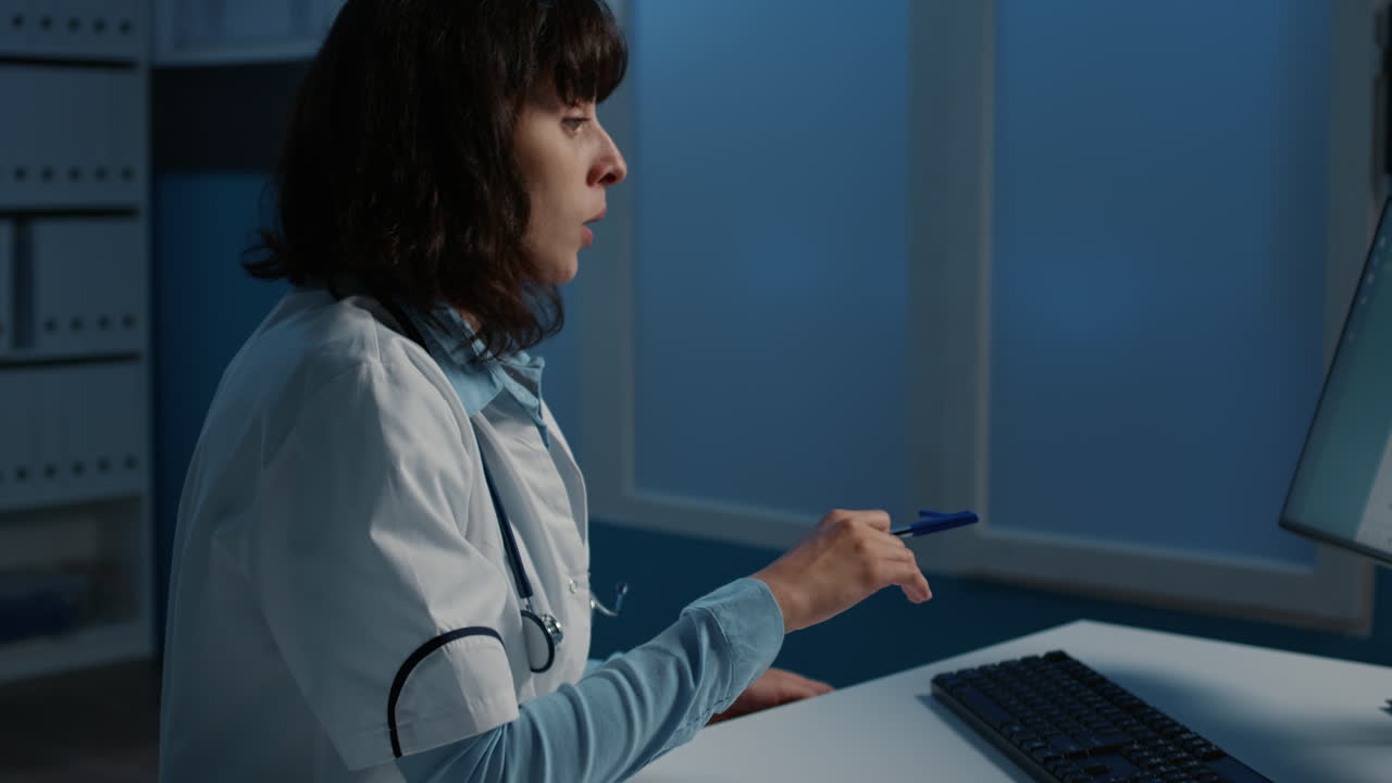 Medical Professionals Working in Office