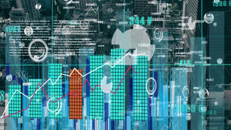 Animation-of-data-processing-over-cityscape