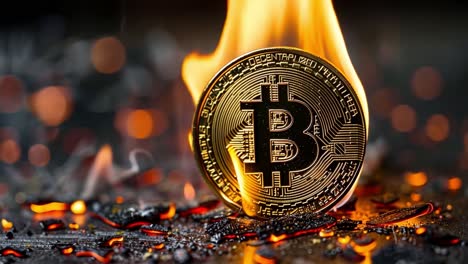 bitcoin on fire: cryptocurrency market volatility