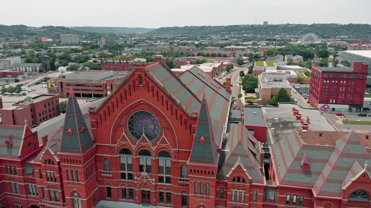 tcl 스타디움과 신시내티 뮤직 홀 드론 비디오