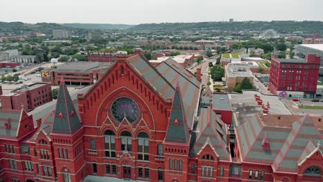 tql stadium and cincinnati music hall drone video