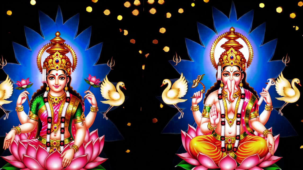 Lakshmi and Ganesh