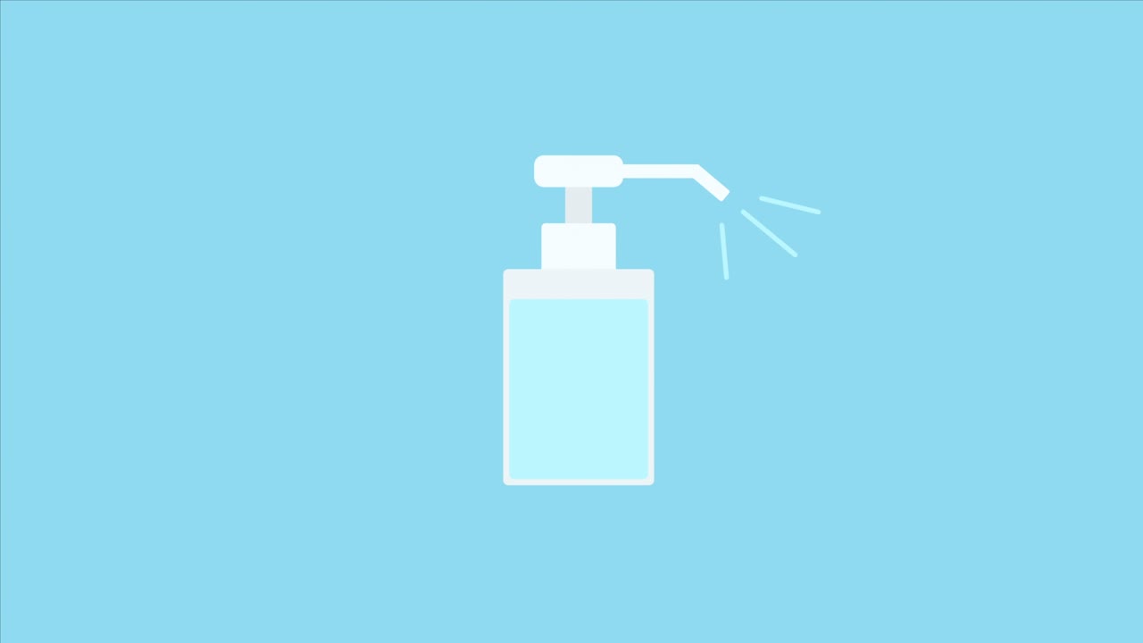 gráficos de movimiento de control de infecciones simples y lindos