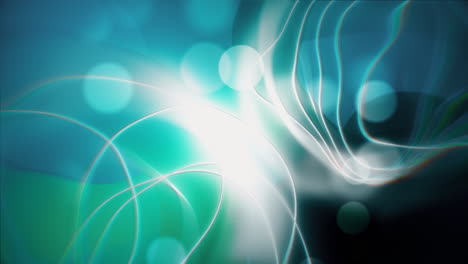 abstract teal and blue glowing lines background