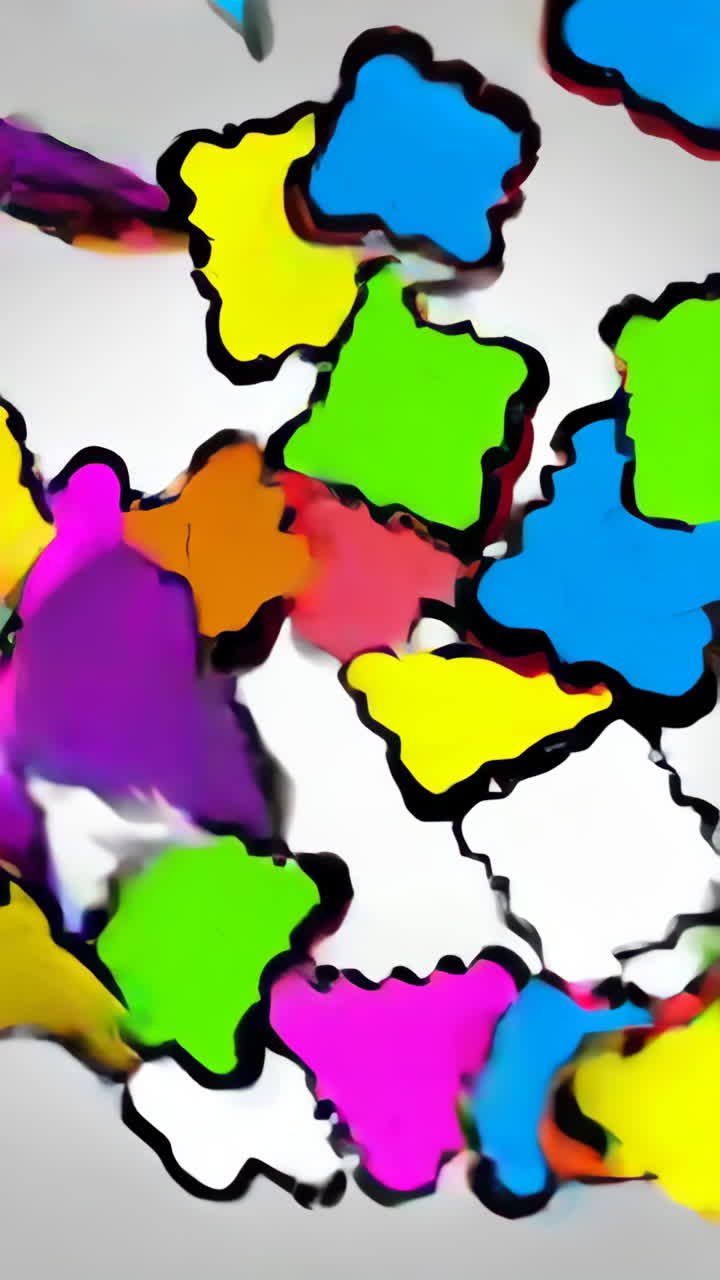 formas abstractas y coloridas