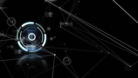 Animation-of-scope-scanning-and-network-of-data-processing