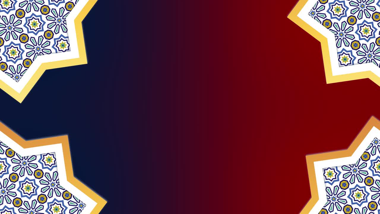 ramadán fondo islámico - 4k ramadán islámico - formas geométricas - (loopable) - mosaico - forma de estrella