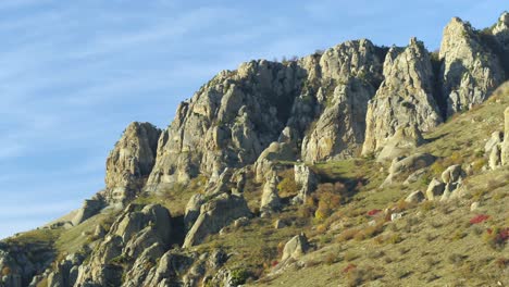 mountain scenery with autumn colors