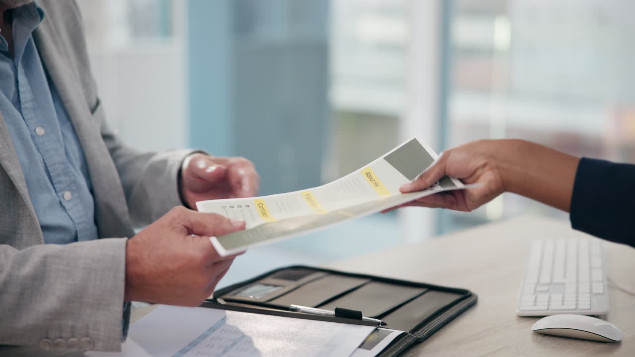 Jobsamtale og CV-udveksling