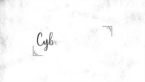 lunes cibernético en textura grunge blanca