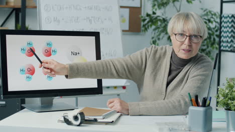 chemistry teacher explains molecules