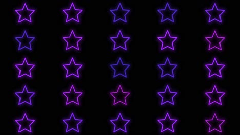 Purple-stars-pattern-with-led-light-in-club-style