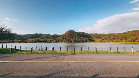 serene mountain lake scenery