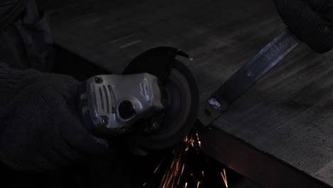 a man is working with a circular saw