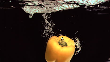 Pepper-falling-into-water-in-super-slow-motion