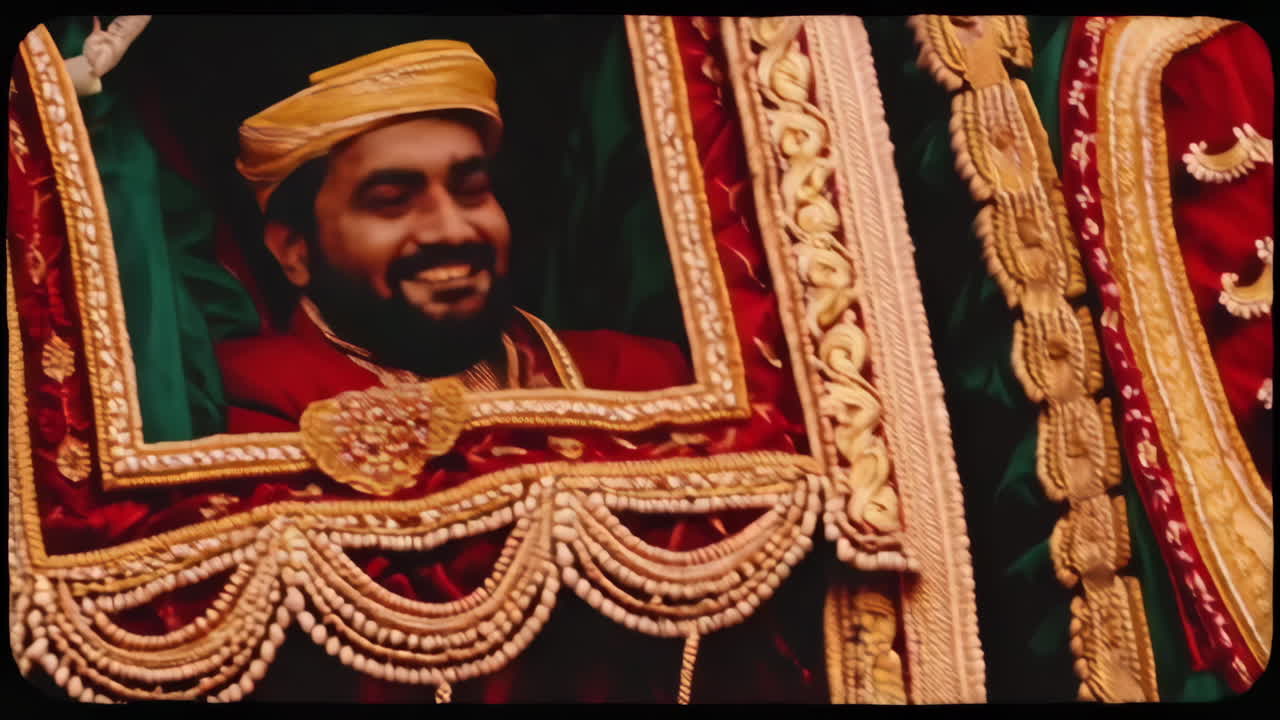 Indian Elephant Procession and Wedding Ceremony