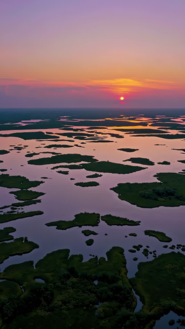 습지 위 의 해 가 지는 것