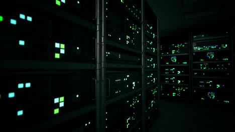 Rechenzentrum-Mit-Mehreren-Reihen-Voll-Funktionsfähiger-Server-Racks