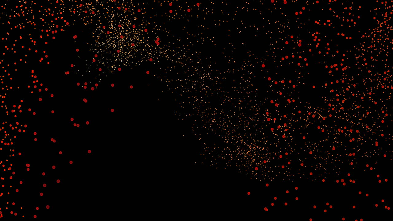 Abstract orange particle background