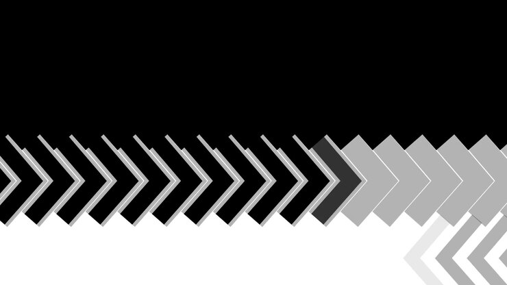 Dynamisk monokrom chevron-pilmønsteranimasjon