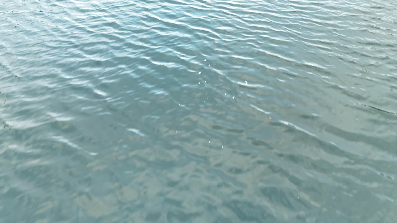 Gentle ripples moving across a water body | Premium Stock Video Footage