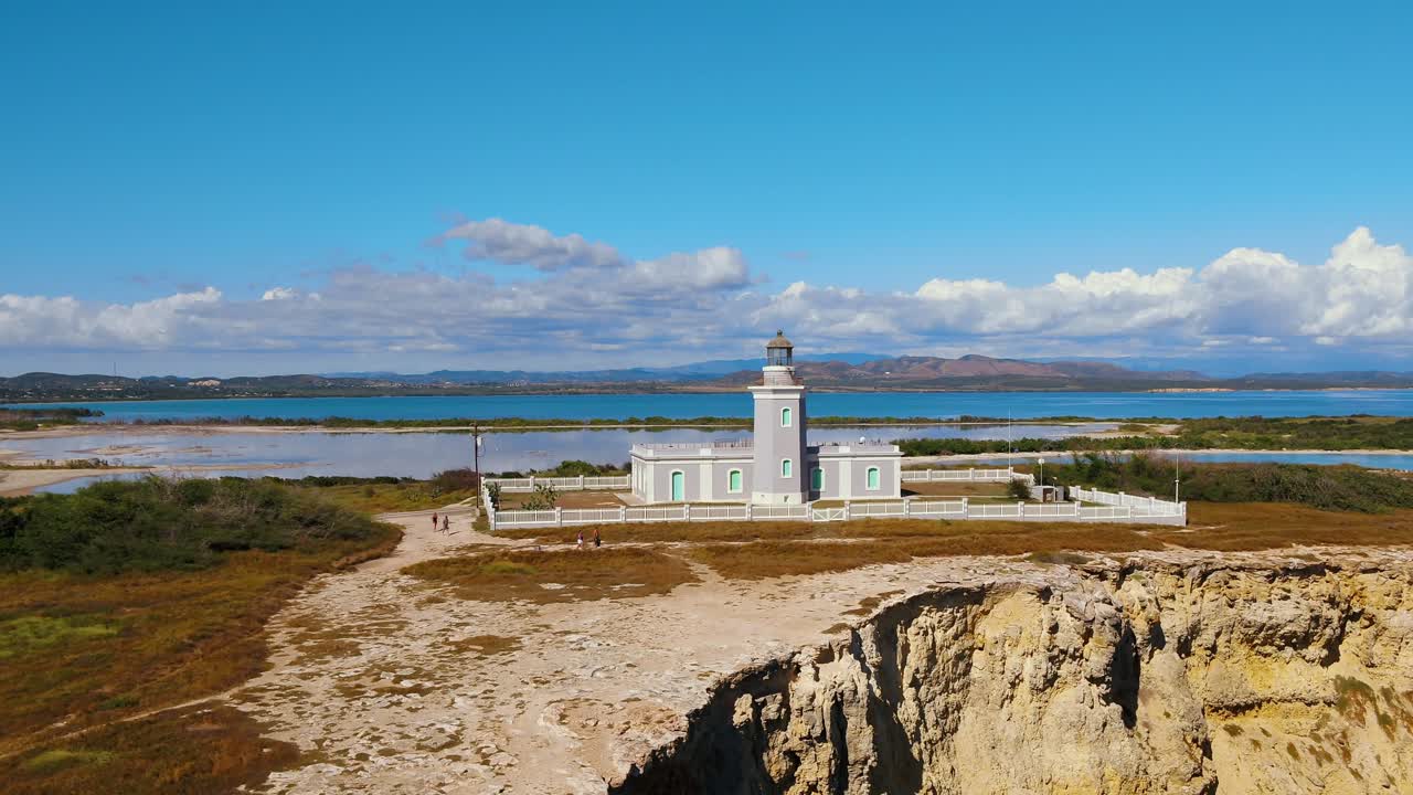 푸에르토리코의 카보 로조 등대(cabo rojo lighthouse)