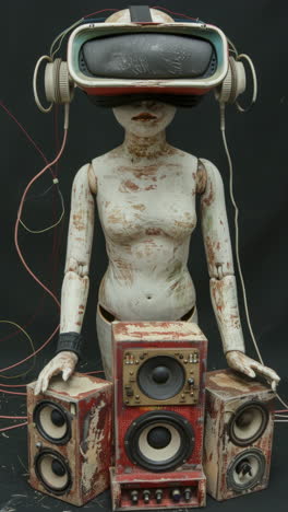 porcelain-female-statue-dolls-with-audio-speakers-and-headphones-made-with-AI