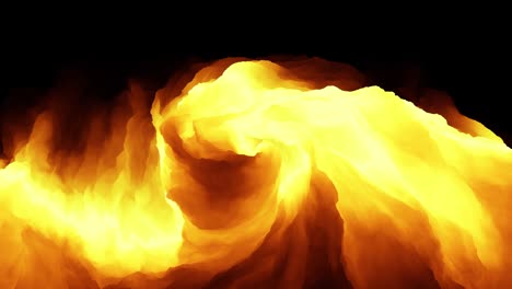el fuego y las llamas se mueven rápido, estilo de dibujos animados, bucle perfecto.